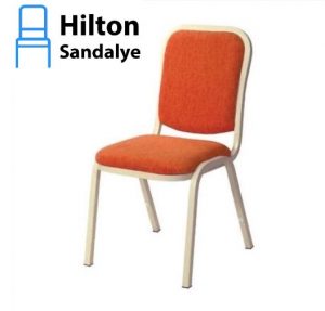 Kare Sırtlı Metal Hilton Sandalye